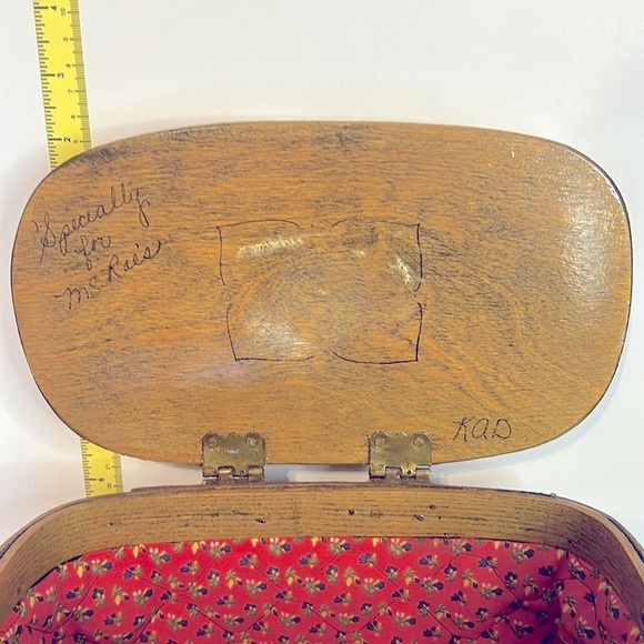 VINTAGE-RARE! 70s Caro-Nan HandWoven handpainted Purse Special for Mrs.Rae’s KAD - Picture 7 of 10